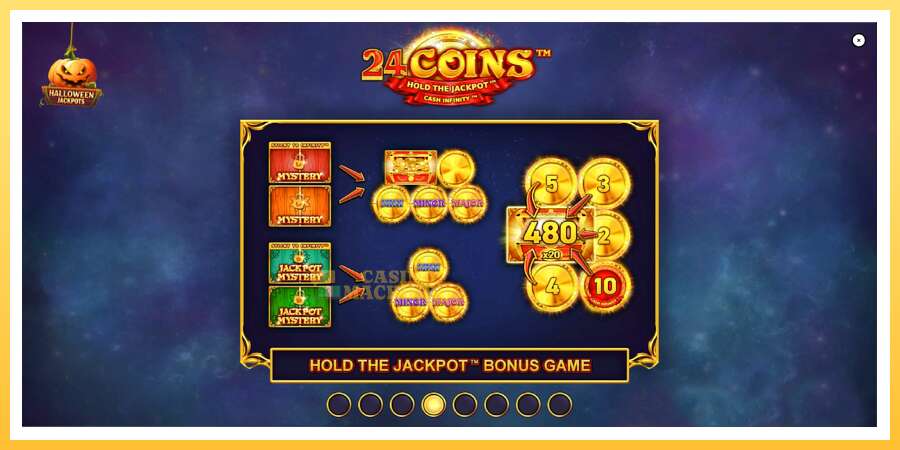 24 Coins Halloween Jackpots: ပိုက်ဆံအတွက်ကစား, ပုံ 1