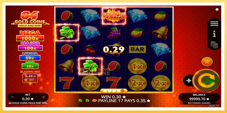 64 Gold Coins Hold and Win: ပိုက်ဆံအတွက်ကစား, ပုံ 2