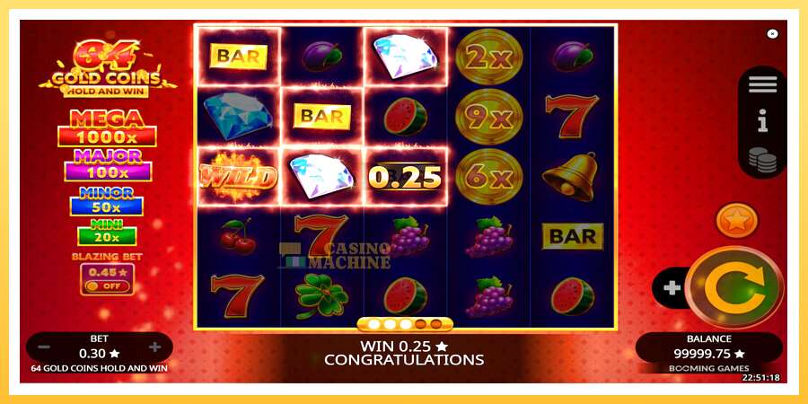 64 Gold Coins Hold and Win: ပိုက်ဆံအတွက်ကစား, ပုံ 3