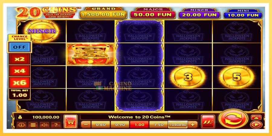 20 Coins Halloween Jackpots: ပိုက်ဆံအတွက်ကစား, ပုံ 1