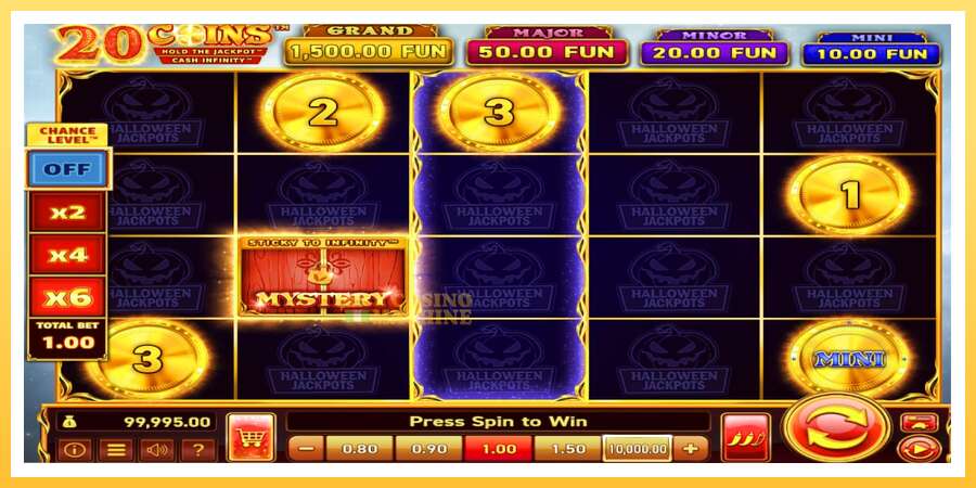 20 Coins Halloween Jackpots: ပိုက်ဆံအတွက်ကစား, ပုံ 2