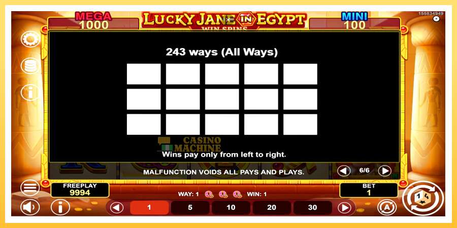 Lucky Jane in Egypt Win Spins: ပိုက်ဆံအတွက်ကစား, ပုံ 7