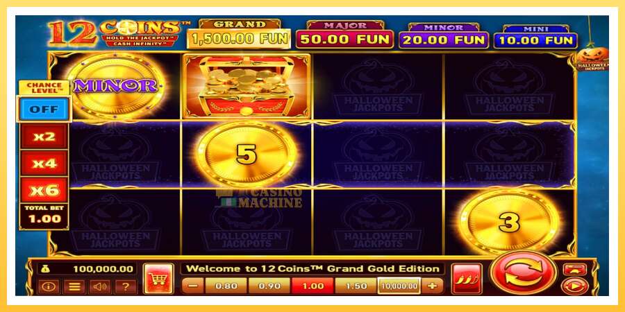 12 Coins Grand Gold Edition Halloween Jackpots: ပိုက်ဆံအတွက်ကစား, ပုံ 1