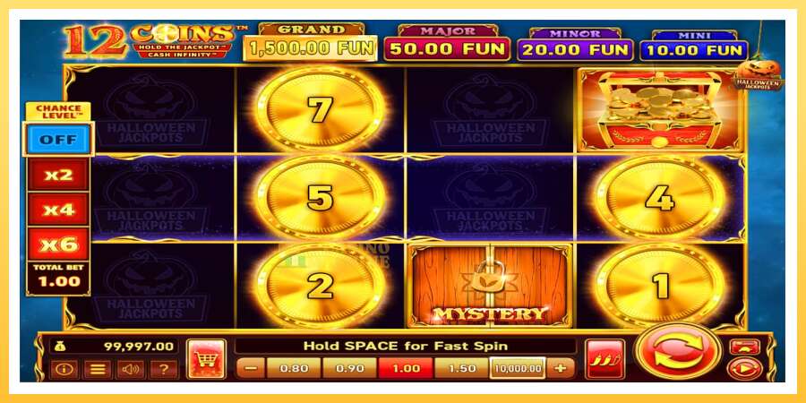 12 Coins Grand Gold Edition Halloween Jackpots: ပိုက်ဆံအတွက်ကစား, ပုံ 2