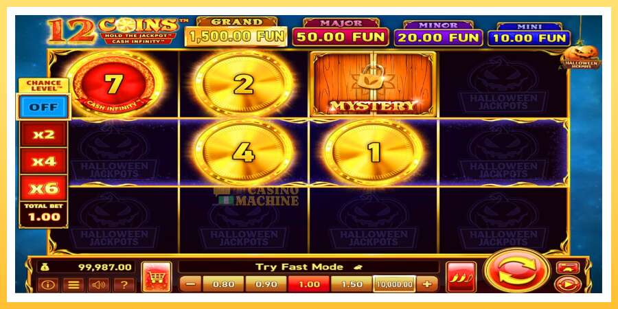 12 Coins Grand Gold Edition Halloween Jackpots: ပိုက်ဆံအတွက်ကစား, ပုံ 3