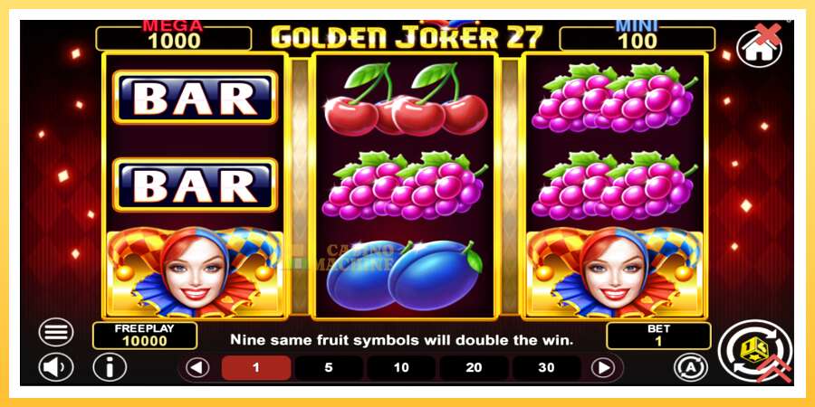 Golden Joker 27 Hold & Win: ပိုက်ဆံအတွက်ကစား, ပုံ 2