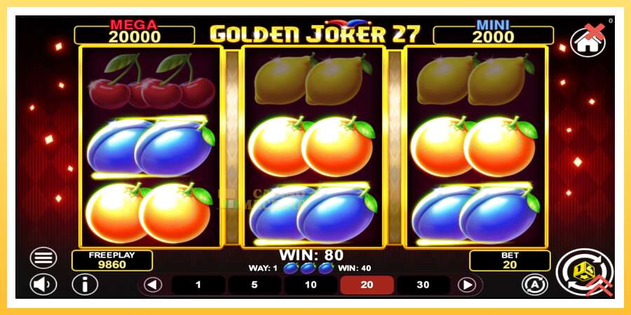 Golden Joker 27 Hold & Win: ပိုက်ဆံအတွက်ကစား, ပုံ 4