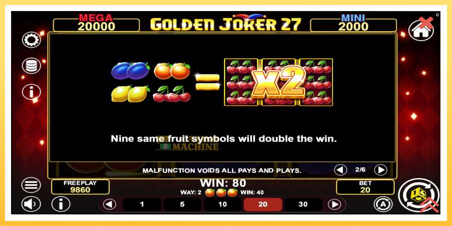 Golden Joker 27 Hold & Win: ပိုက်ဆံအတွက်ကစား, ပုံ 6